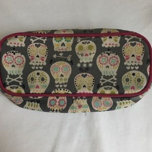 Skull makeup bag